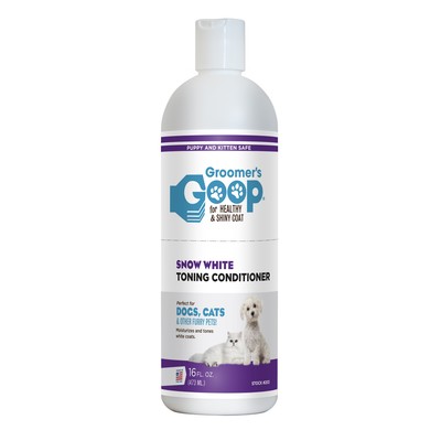 Отбеливающий тонирующий оптический кондиционер Groomer's Goop Snow White Conditioner для белой и светлой шерсти 473 мл 