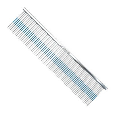 Профессиональный гребень с прорезиненной вставкой для удаления подшерстка CATGROOM 16см